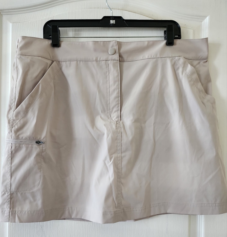 Women's Beige Skort Shorts.